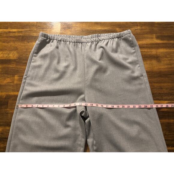 Banana Republic Women's XL Pant Wide Leg 100% Wool Flannel Pull On Lightweight - Picture 8 of 13